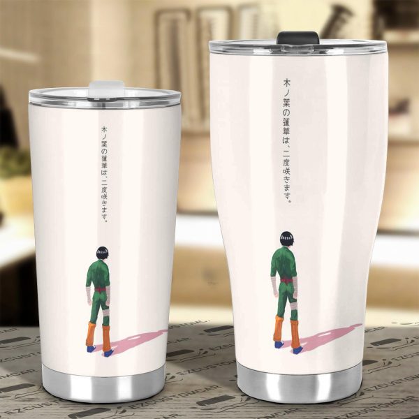 rock lee car tumbler cup custom naruto anime car accessories svs36