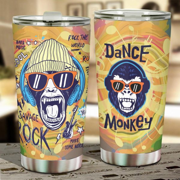 Rich Monkey Car Tumbler Cup Custom Animal Car Accessories