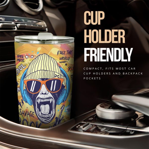 rock monkey car tumbler cup custom animal car accessories de1zc