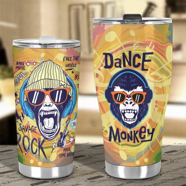 rock monkey car tumbler cup custom animal car accessories ylct5