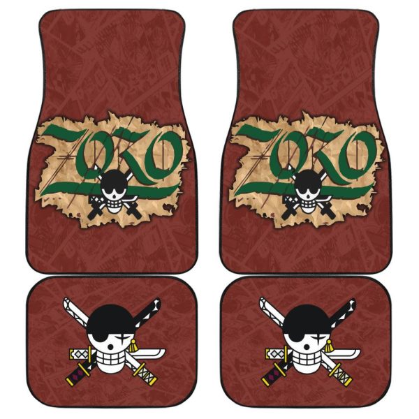 Zoro Car Floor Mats Custom Anime One Piece Car Accessories