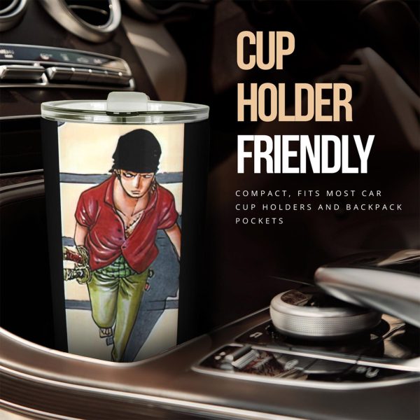 roronoa zoro car tumbler cup one piece anime car accessories okm63