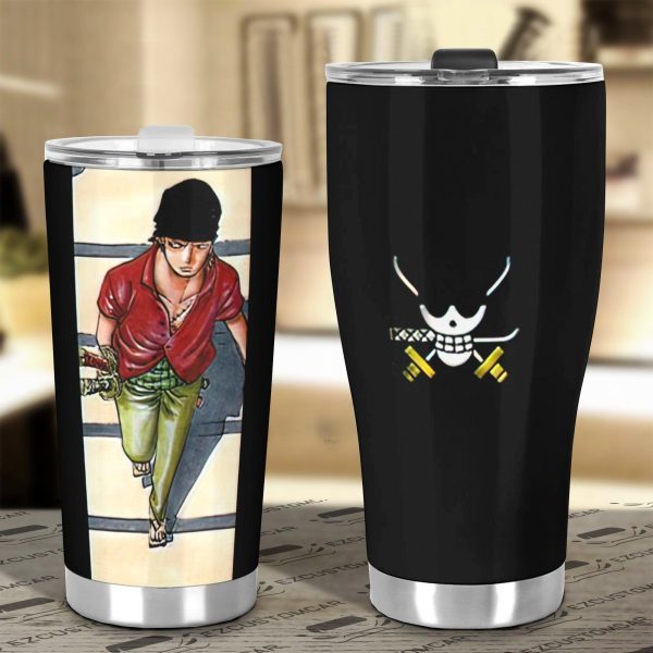 roronoa zoro car tumbler cup one piece anime car accessories reeoj
