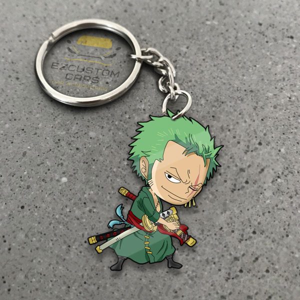 Roronoa Zoro Keychains Custom One Piece Anime Car Accessories Roronoa Zoro Keychains Custom One Piece Anime Car Accessories