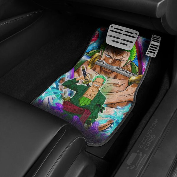 roronoa zoro one piece car floor mats custom anime car accessories tejv8