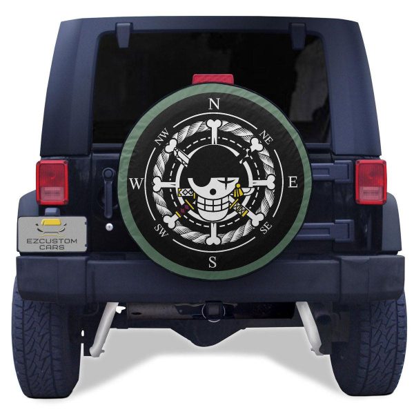 Roronoa Zoro Spare Tire Cover Custom One Piece Anime Car Accessories