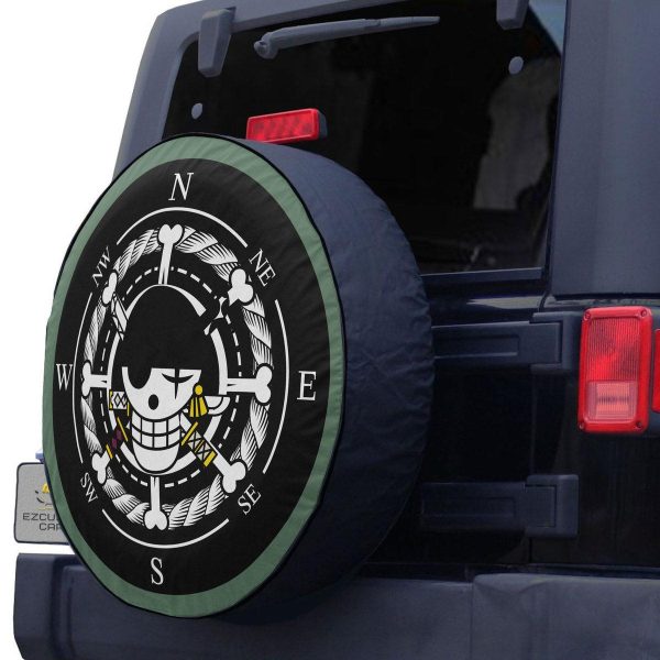 roronoa zoro spare tire cover custom one piece anime car accessories ncvm7