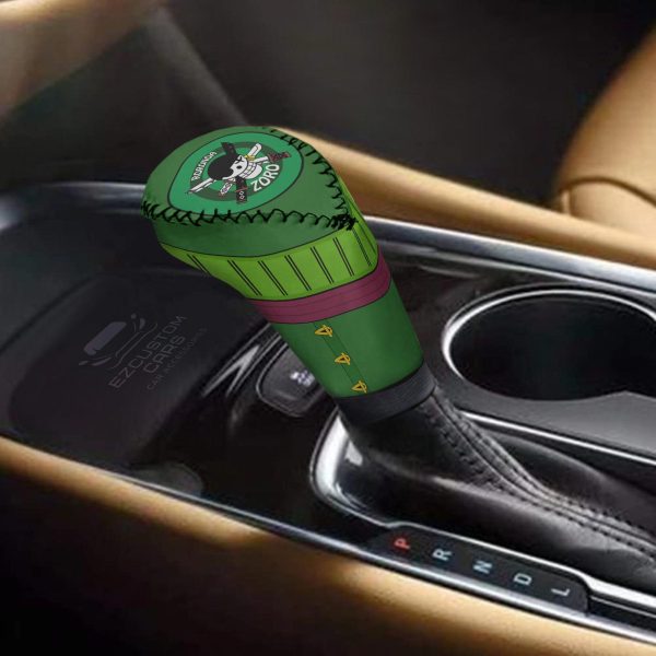 roronoa zoro uniform shift knobs car covers set custom one piece anime car accessories mxtf5