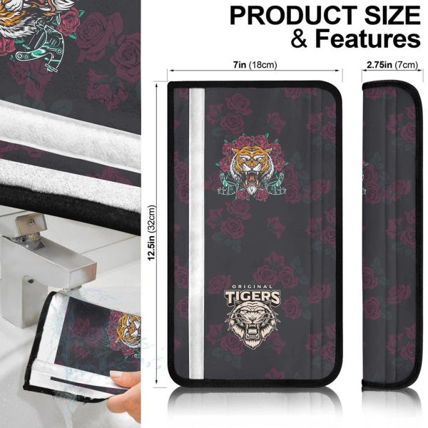 rose x tiger seat belt covers custom tiger car accessories x3e3f