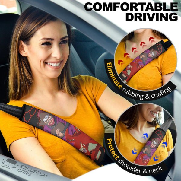 Roshi and Son Goku Dragon Ball Z Anime Seat Belt Covers