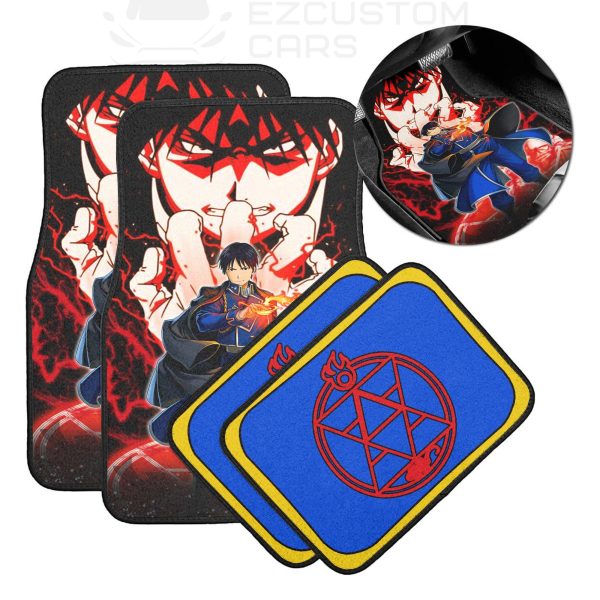 Roy Mustang Car Floor Mats Fullmetal Alchemist Anime Custom Car Accessories