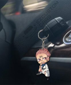 ryoumen sukuna keychains custom jujutsu kaisen anime car accessories 58gol