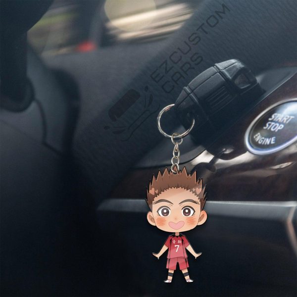 s inuoka nekoma high keychains custom haikyuu car accessories 6tack