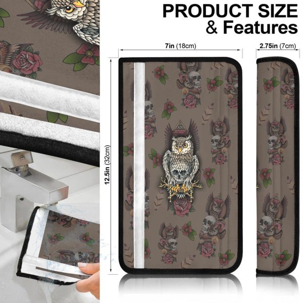 s kull and owl seat belt covers custom owl car accessories qmuap