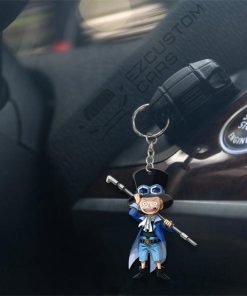 sabo keychains custom one piece anime car accessories ddghb