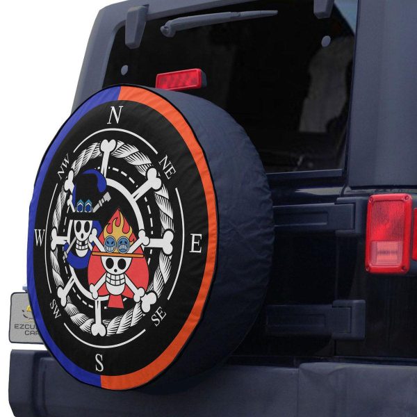 sabo x ace spare tire cover custom one piece anime car accessories xvfey