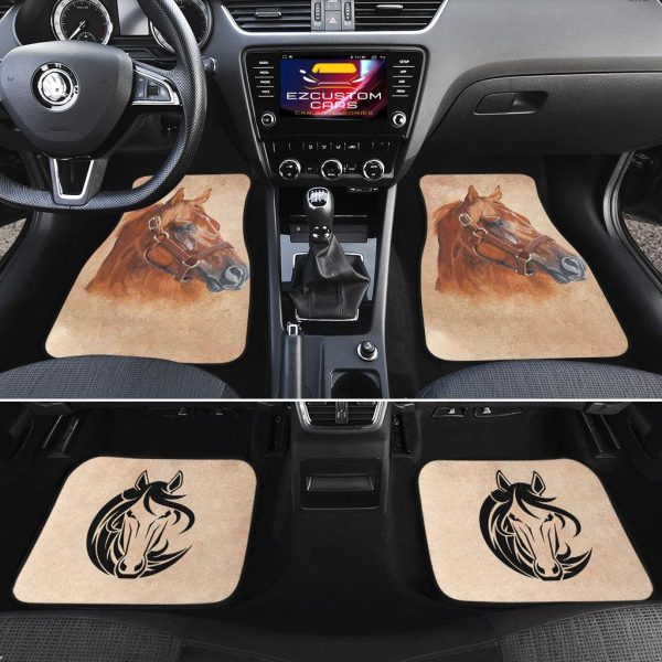 sad horse car floor mats custom horse car accessories 5xhnm