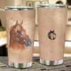 Sad Horse Car Tumbler Cup Custom Horse Car Accessories