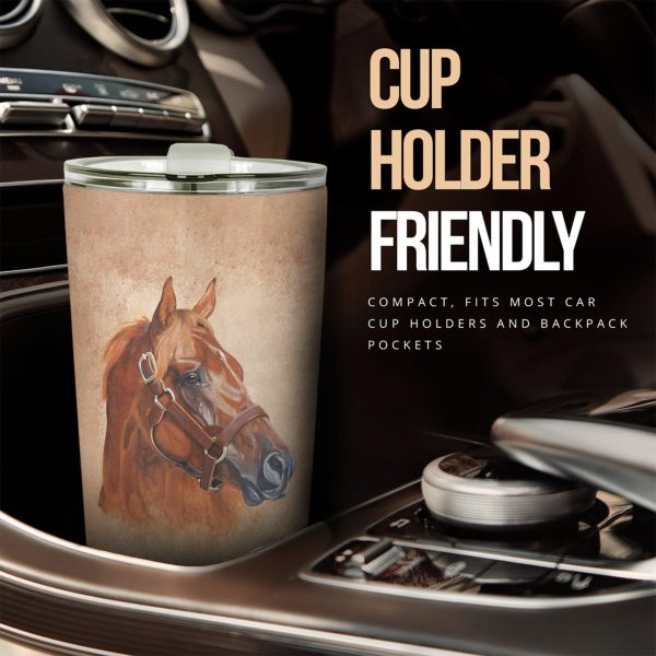 Sad Horse Car Tumbler Cup Custom Horse Car Accessories
