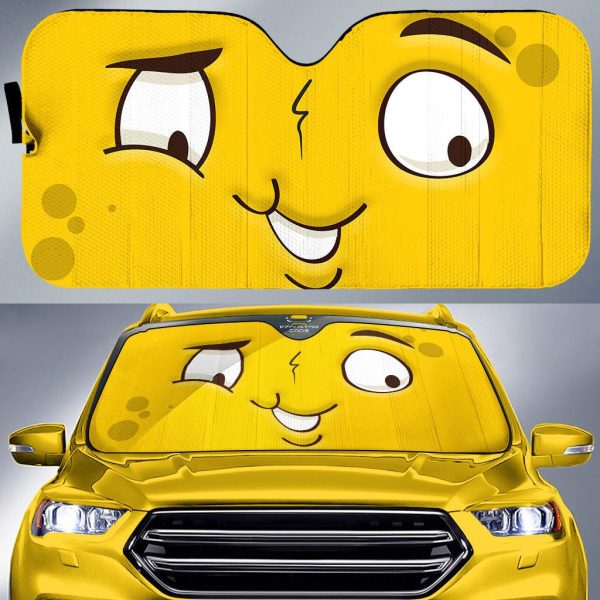 Sadly Disgusted Cartoon Eyes Car Sun Shade Custom Car Accessories Sadly Disgusted Cartoon Eyes Car Sun Shade Custom Car Accessories