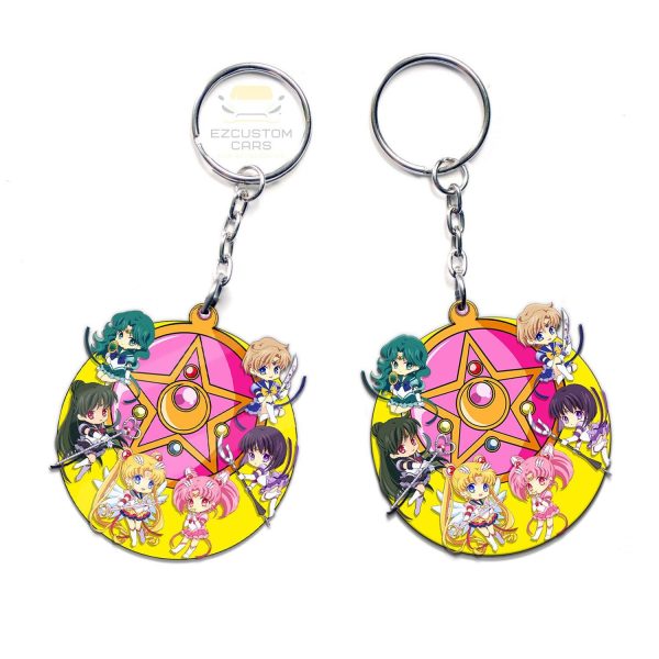 sailor guardian keychains sailor moon anime custom car accessories vwvfp