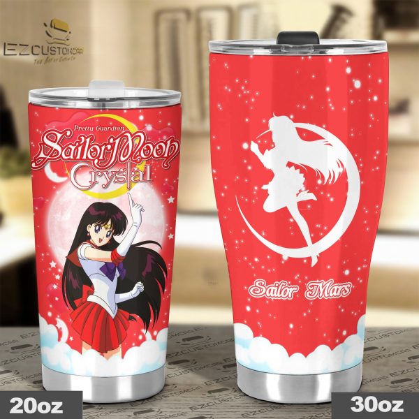 sailor mars travel mug gift idea for sailor moon fans jw3lq