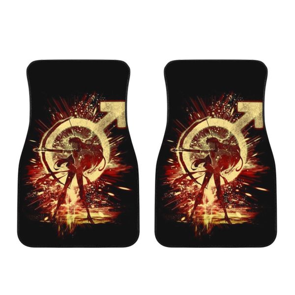 Sailor Moon Anime Car Floor Mats Car AccessoriesSailor Mars and Symbol
