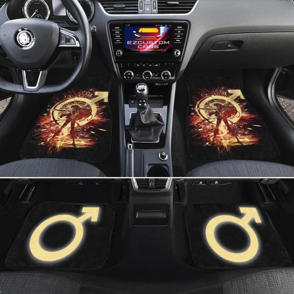 sailor moon anime car floor mats car accessoriessailor mars and symbol ykewb