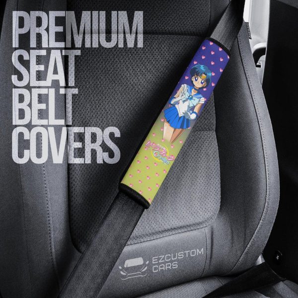 sailor moon anime seat belt covers sailor mercury 7ctdy