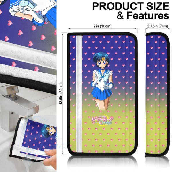 sailor moon anime seat belt covers sailor mercury jqjtk