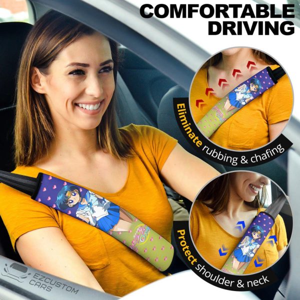 Sailor Moon Anime Seat Belt Covers Sailor Mars