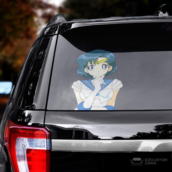 sailor moon car accessories anime car sticker sailor mercury kzn36