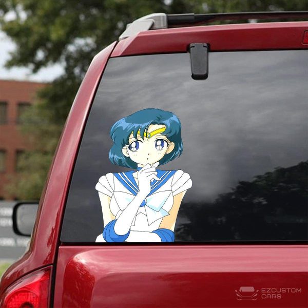 Sailor Moon Car Accessories Anime Car Sticker Sailor Mercury