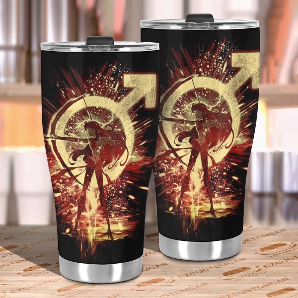sailor moon car accessories anime car tumblers cup sailor mars and symbol yzqsd