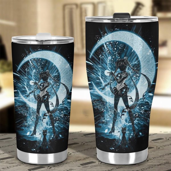 sailor moon car accessories anime car tumblers cup sailor moon and dead moon rh0wl