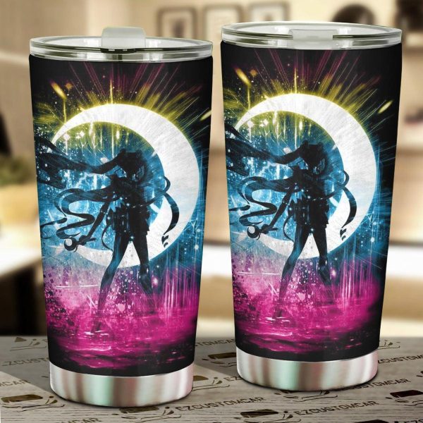 Sailor Moon Car Accessories Anime Car Tumblers Cup Sailor Venus and Symbol