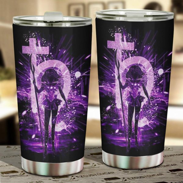 Sailor Moon Tumbler Cup Anime Car Accessories Sailor Saturn