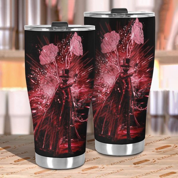 sailor moon car accessories anime car tumblers cup tuxedo mask and rose br1rc