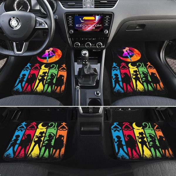 sailor moon car mats anime car accessories sailor moon team manga art 8gnj7