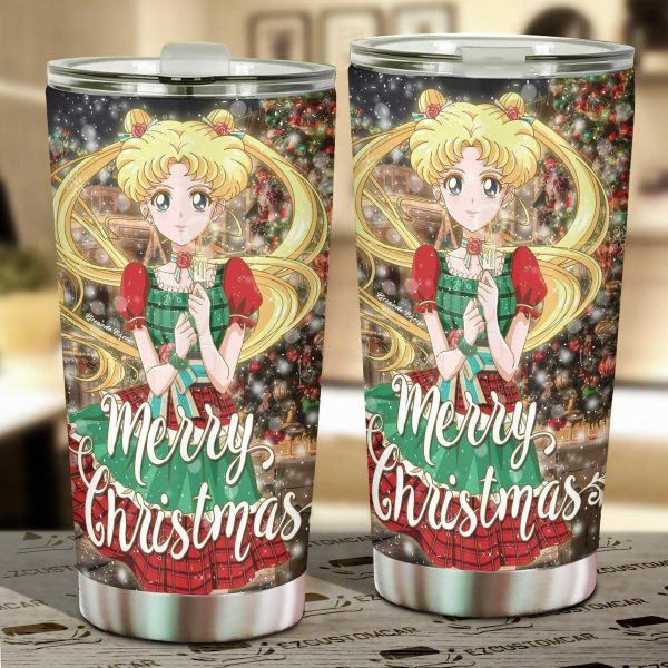 Sailor Moon Christmast Car Accessories Anime Car Tumblers Cup Sailor Chibi Moon