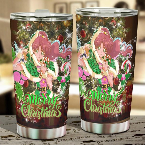Sailor Moon Christmas Car Accessories Anime Car Tumblers Cup Sailor Mercury