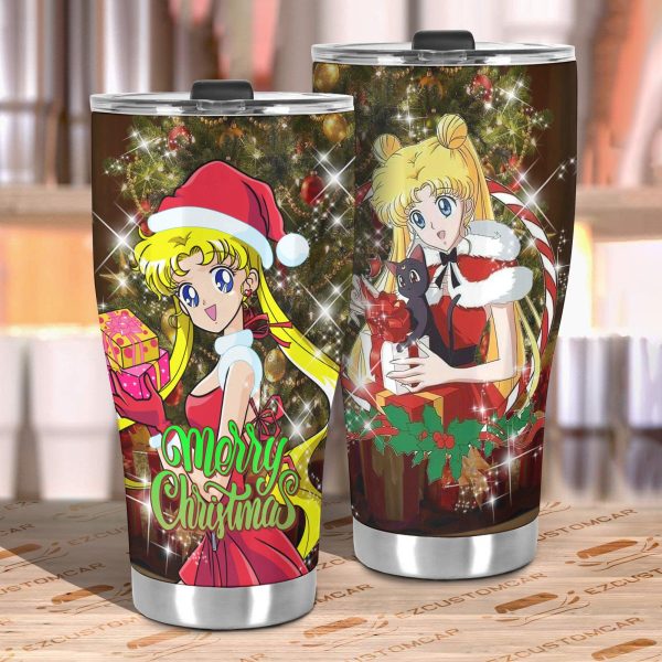 sailor moon christmas car tumblers cup car accessories christmas gifts puwbd