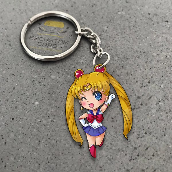Sailor Chibi Moon Car Accessories Custom Sailor Moon Anime Keychains