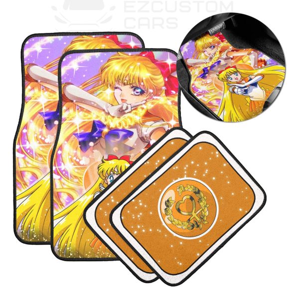 sailor moon sailor venus car floor mats anime car accessories 3gqif