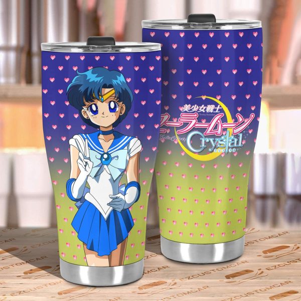 sailor moon tumbler cup anime car accessories sailor mercury wlydh