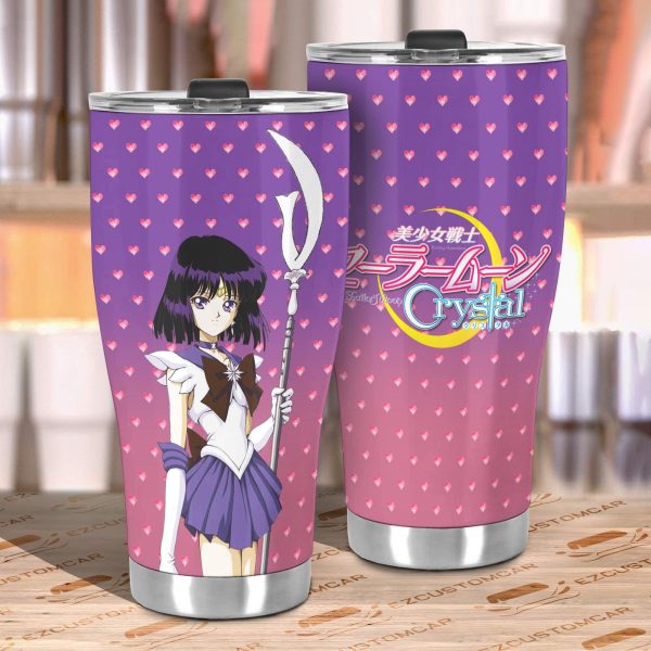 sailor moon tumbler cup anime car accessories sailor saturn qykp9