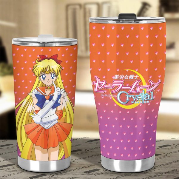 sailor moon tumbler cup anime car accessories sailor venus bcu7s