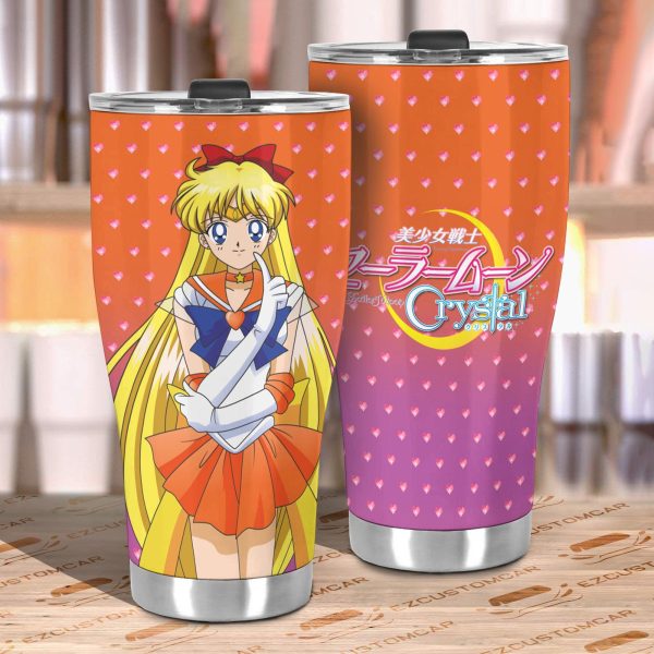 sailor moon tumbler cup anime car accessories sailor venus zw1j8