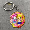 Sailor Moon x Sailor Chibi Moon Keychains Custom Sailor Moon Anime Car Accessories
