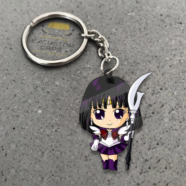 Sailor Saturn Car Accessories Custom Sailor Moon Anime Keychains Sailor Saturn Car Accessories Custom Sailor Moon Anime Keychains